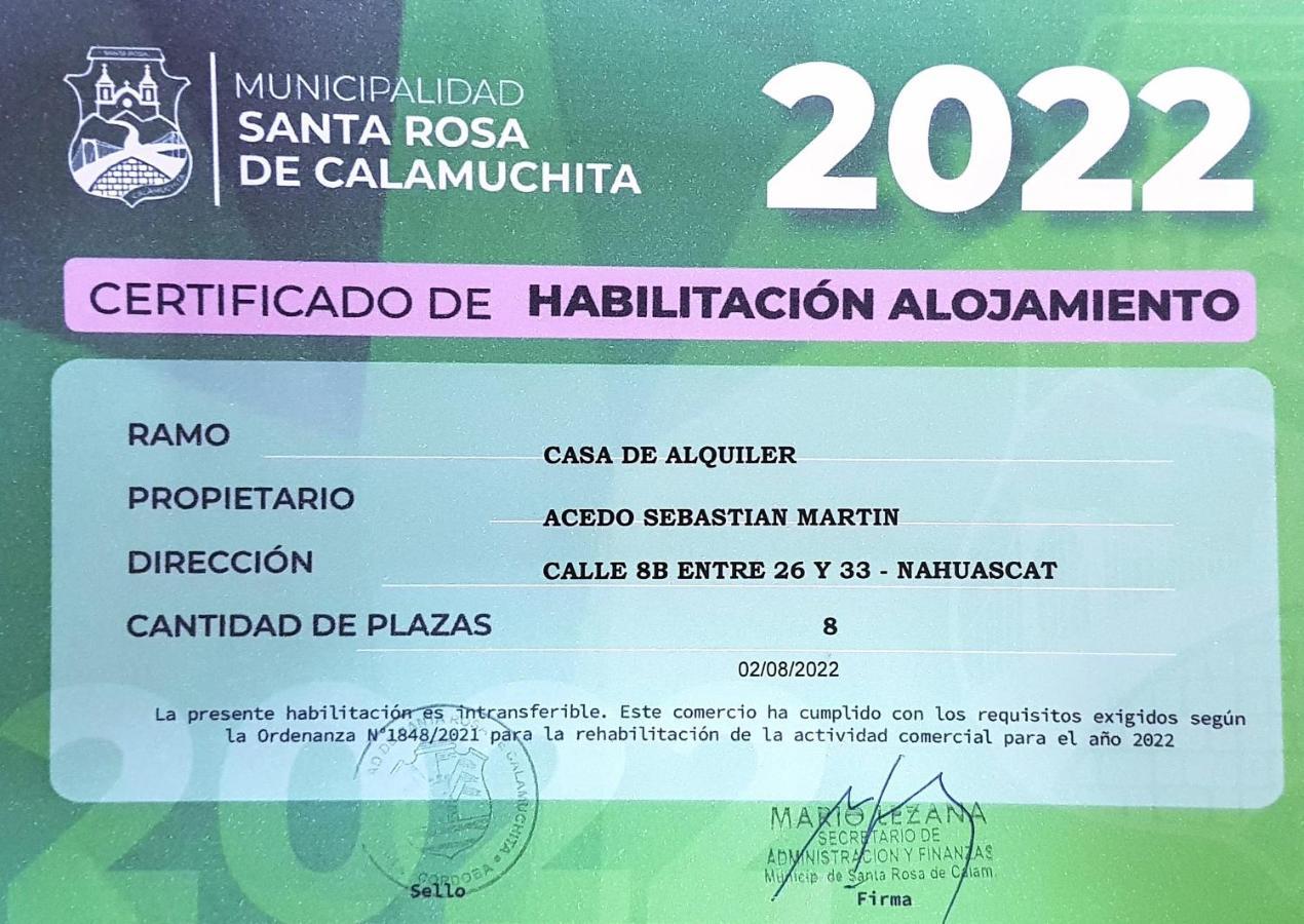 Terrazas De Nahuascat Santa Rosa de Calamuchita